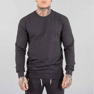 Sudadera de cuello redondo de lana personalizada para hombre, jersey de gimnasio liso de gran tamaño, Unisex, listo para enviar - Product Image 2