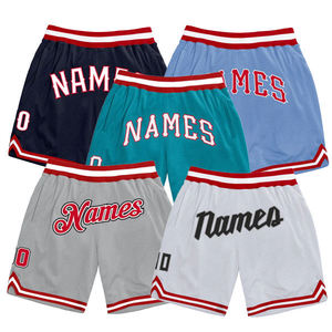 Men's Custom Logo Breathable Mesh Gym <b>Basketball</b> Athletic Shorts 100% Polyester Quick Dry Elastic Mid Knitted High Street Style - Product Image 1