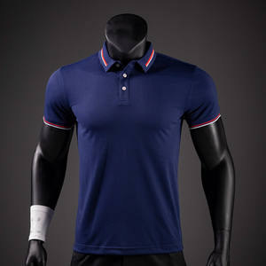 Verano 220gms en blanco Slim Fit Polos EE. UU. Tamaño Hombres Polo Camisetas de golf Hombres - Product Image 5