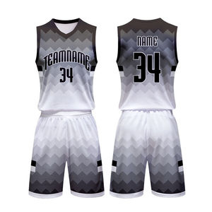 เครื่องแบบบาสเก็ตบอลแฟชั่นใหม่ระบายอากาศได้ดีออกแบบด้วยการระเหิดแบบปรับแต่งได้สำหรับกีฬา - Product Image 3