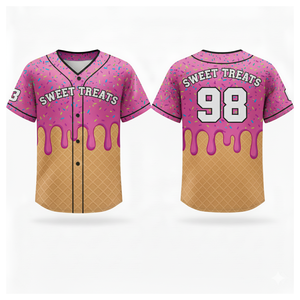 Maillot de baseball en gros, vêtements de sport, impression numérique, respirant, séchage rapide, 100% polyester, couleurs personnalisées, logo, col en V, homme adulte - Product Image 4