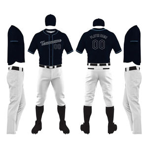 Venta al por mayor de camisetas de béisbol con logotipo personalizado, uniforme deportivo, nuevo diseño, sublimación completa, ropa de béisbol y softball rentable - Product Image 1