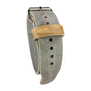 Cinturones de levantamiento de pesas de cuero de vaca de alta calidad, cinturón de cuero PU para levantamiento de pesas de alta resistencia para hombres - Product Image 3