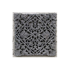 Nouvelle arrivée Panneau mural carré en bois gris pour la décoration intérieure Panneau mural artisanal en bois sculpté à la main Prix de gros - Product Image 1