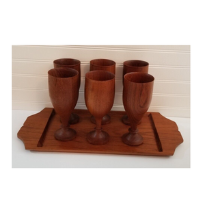 Copa de vino de madera elegante Diseño elegante Clase de cóctel Nueva llegada Copa de vino de madera natural hecha a mano Venta caliente - Product Image 3