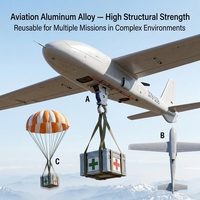 Dispositivo de Lanzamiento Aéreo SYI HD-8202 de Alta Resistencia con Servo y Gancho de Liberación, de Acero Inoxidable, para Rescate, Industria y FPV