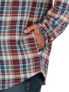 OEM Service Windproof Breathable Custom Label Flannel <b>Shirt</b> Jacket with Hood Plus Size Flannel Jacket - Product Image 4