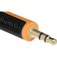 Câble d'extension audio Mumbi 2,00 m, jack 3,5 mm mâle-femelle, gaine en PVC avec connecteurs plaqués or pour écouteurs, fabriqué en Italie