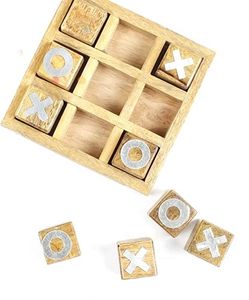 Jeu de Tic Tac Toe en bois fait à la main | Jeu de société de voyage Grands cadeaux pour toutes les occasions - Product Image 4