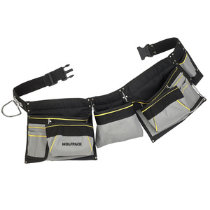 Borsa Doppia per Attrezzi da Cantiere con Cintura e Gancio per Martello - Product Image 1