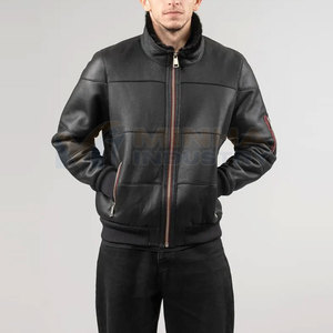 Chaqueta de Cuero de Alta Calidad Hecha con el Mejor Material para Hombre, Invierno, Gran Venta, Precio Bajo, Logotipo Frontal Personalizable - Product Image 2