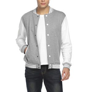 Chaqueta universitaria única para exteriores con colocación de logotipo frontal de estilo popular - Product Image 1