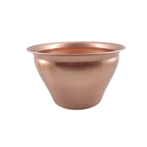 Salon décoration métal rond en forme de jardinière cuivre placage planteur Pot pour la décoration de jardin à la main en vrac - Product Image 3