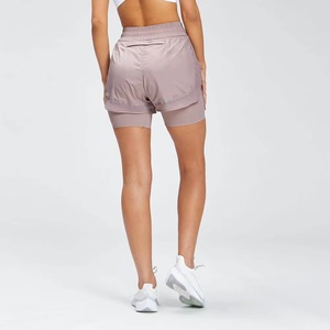 Personnalisez votre propre design Short de sport respirant à double couche pour femmes High Street Fashion Elastic Waist Shorts - Product Image 5