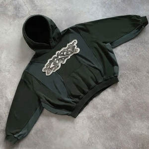 2025 Créez votre propre sweat à capuche en polaire pour homme, style vintage, logo imprimé, coupe classique - Product Image 1