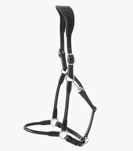 Hennaroso Collier de tête en cuir anatomique roulé pour cheval, personnalisable (couleur et logo), design moderne et confortable pour l'équitation - Product Image 6