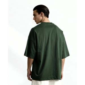 เสื้อยืดออร์แกนิค รุ่นปี 2025 สีเขียวไพน์ ผ้าฝ้ายออร์แกนิค 100% น้ำหนัก 300 กรัม แบบเจอร์ซีย์ พิมพ์ลายสกรีน - Product Image 2