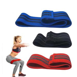 Bande de résistance en tissu pour les fesses, les jambes et les exercices des fessiers, antidérapante, en coton, bande d'exercice pour les fessiers, logo personnalisé par sublimation - Product Image 5
