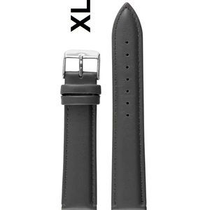 Bracelet de montre intelligent unisexe 670XL en cuir de luxe marron foncé avec boucle en acier inoxydable, bracelet de montre souple et réglable - Product Image 1