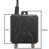 Antena de TV Digital para Interiores WEB MT210 12V 300mA, Fuente de Alimentación, Soporte de Pared de Plástico, Italia, EAN 8053323552017