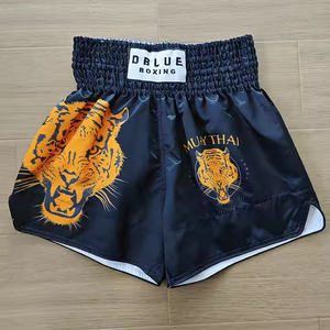 Shorts de boxe unisexes sur mesure 2025 – Coton respirant léger avec broderie 3D – Fabrication personnalisée – Meilleur prix - Product Image 3