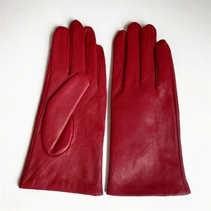 ถุงมือหนังแกะสำหรับผู้หญิงถุงมือขับรถหลากสีหนังแท้สำหรับฤดูใบไม้ร่วง - Product Image 3