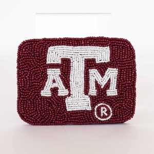 Pochette à main perlée A & M brodée de perles de rocaille porte-monnaie artisanal avec couleur personnalisée pour femme et fille - Product Image 5