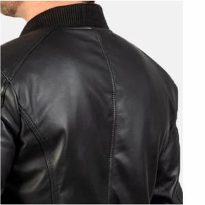 Veste pour hommes Vestes pour hommes Personnalisable Haute Qualité Style Décontracté Mouton Coupe-Vent Vestes en Cuir pour Hommes Confortable Hiver - Product Image 6