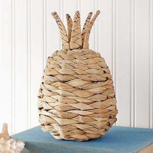Handmade <b>Water</b> Hyacinth Pineapple <b>Toy</b> Natural Woven Kids Decorative <b>Play</b> Item - Product Image 3