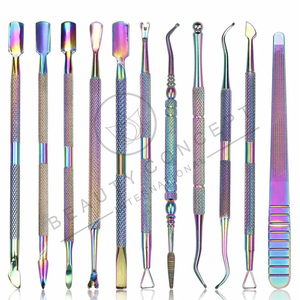 Poussoir à cuticules pour ongles couleur arc-en-ciel Taux de gros Faites votre propre produit premium Poussoirs à cuticules par Beauty Concept Durable - Product Image 6