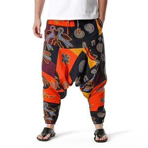 Último diseño Harem pantalones señoras Patchwork sublimación cordón cierre tejido verano estilo hecho Jogging correr Tribal Pantalones - Product Image 5