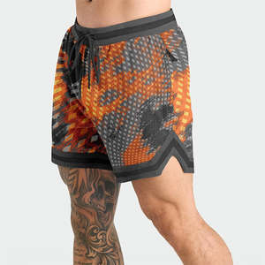 Fabricant de shorts de basket-ball en maille pour hommes sur mesure en gros, impression par sublimation, shorts de basket-ball en polyester, shorts en maille vierges - Product Image 2