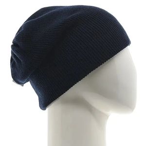 หมวกบีนนี่ผ้าขนแกะ100% ถักด้วยมือผ้าแจ็คการ์ดถักแบบไม่มีกระดุมพิมพ์ดิจิตอลหมวกฤดูหนาว2025สไตล์ใหม่ - Product Image 4