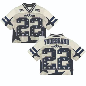 Camiseta de fútbol para hombre, transpirable, ligera, 100% poliéster, ropa de calle, malla para fanáticos del fútbol, Impresión de logotipo personalizado OEM - Product Image 1