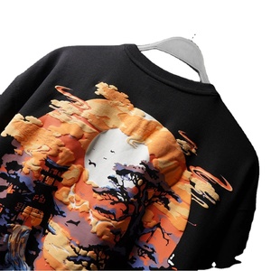 Camiseta de Hombre de Algodón 100% Lavado, Diseño Personalizado, Estilo Urbano, Unisex, Corte Regular, Tejido Grueso de 240g, Transpirable - Product Image 1