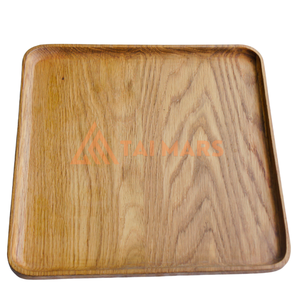 Plateau alimentaire en bambou écologique portable et ensemble d'assiettes à café en bois de pin pour la maison, l'hôtel ou le restaurant, la cuisine - Product Image 4