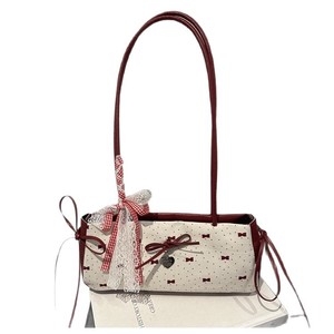 Bolso de Hombro Versátil y Elegante con Lazo, Estilo Dulce y Fresco, Material PU, Cierre de Cremallera, 1L, Éxito de Ventas 2025 - Product Image 6