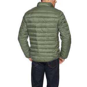High Street 2025 Men's Waterproof Puffer Jacket Customized Long Sleeve Polyester Zipper Closure Winter <b>Coat</b> with OEM Service - Product Image 3