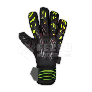 Gants de gardien de but avec protection des doigts en cuir de haute qualité, respirants et réglables, personnalisables pour un usage professionnel - Product Image 5