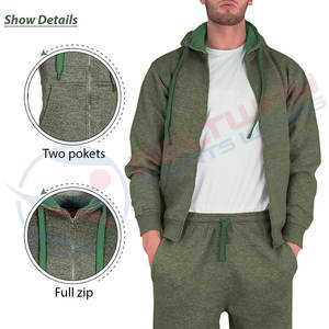 1/4 quart Zip pull chemise en gros hommes survêtement avec Design personnalisé tendance pantalons de survêtement ensemble costumes 2024 nouveaux survêtements - Product Image 5