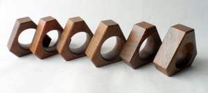 Anneaux de serviette en bambou faits à la main de haute qualité, style classique, écologiques, accessoires pour restaurant, mariage, dîner, fête, usage quotidien - Product Image 4