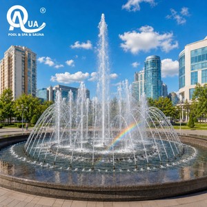 น้ำพุเต้นระบำพร้อมไฟ RGB สร้างบรรยากาศสุดหรู สำหรับโครงการตกแต่งภูมิทัศน์เชิงพาณิชย์ในสวนรีสอร์ทระดับหรู - Product Image 2