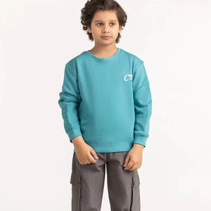 Sweatshirts pour enfants imprimés sur le thème du sport pour garçons Pulls en coton de style athlétique confortables pour un usage quotidien - Product Image 1