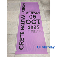 Kit de signalisation publicitaire personnalisé pour poteau de lampadaire extérieur en vinyle, résistant aux UV et imperméable, avec poche pour logo de marque