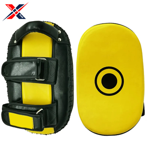 Protector de Patadas de Boxeo de Cuero PU de Alta Calidad, Diseño Más Reciente en Color Amarillo y Negro, Unisex, Colores Personalizados, Equipo de Entrenamiento - Product Image 6