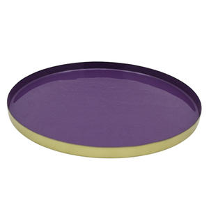 Ensemble de 5 Plateaux et Plateau pour Vaisselle de Table Dernier Design en Fer avec Brosse Ronde Couleur Nickel Argent - Product Image 6