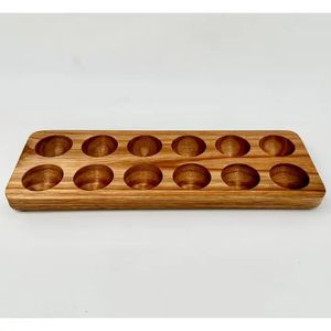 VIET FARGIMEX Vente en gros Porte-oeufs en bois rustique Présentoir de comptoir écologique et rangement sûr dans le réfrigérateur - Product Image 1