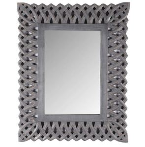 Vente chaude Rustique En Bois Mur Miroir Cadre En Bois De Mangue Luxueux Design Miroir Décoratif Sculpté À La Main Mur Miroir Cadres Supplie - Product Image 4