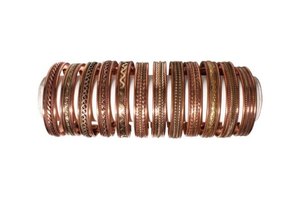 Handcrafted copper Mangnetic cuff <b>bracelet</b> with lightweight - unisex - <b>adjustable</b> - eco friendly - Product Image 3