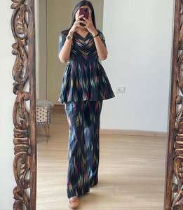 Designer New Coord Set Top en coton mousseline lourde imprimée de bonne qualité avec plazzo en mousseline de coton imprimé (entièrement cousu) - Product Image 3